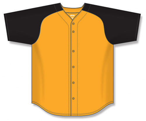 Athletic Knit Full Button Softball Jersey with Contrasting Sleeve (SB1875)